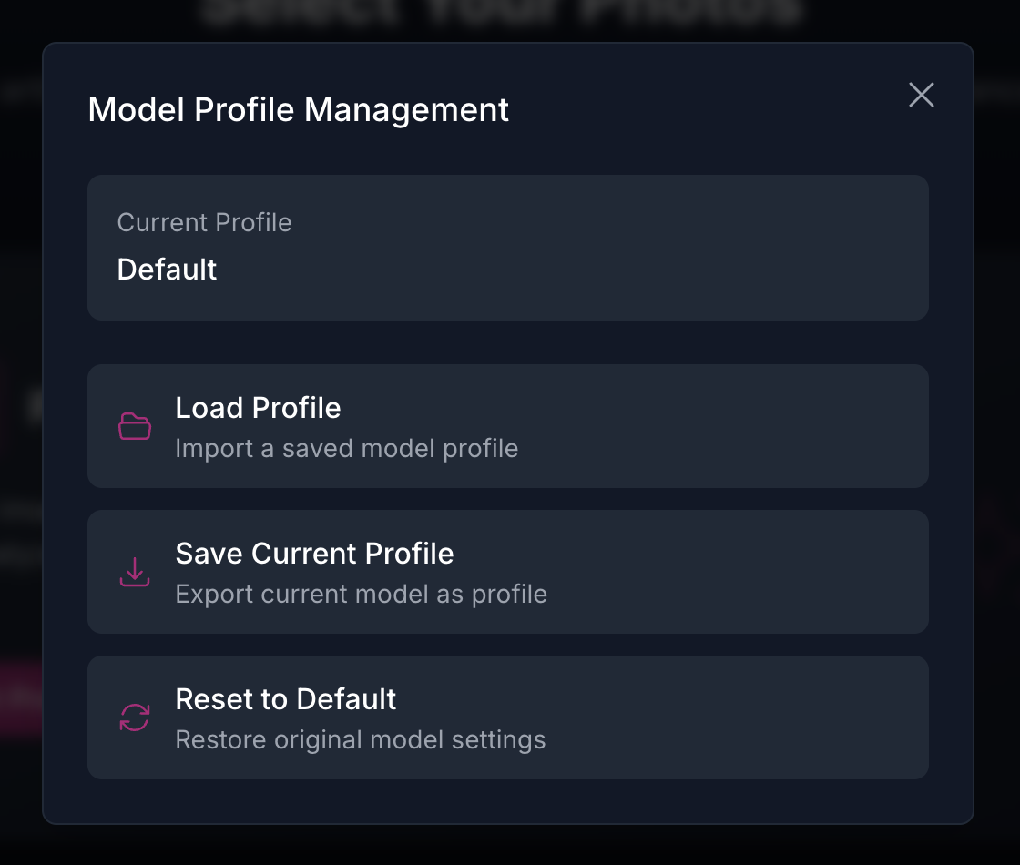 Model Profile Management